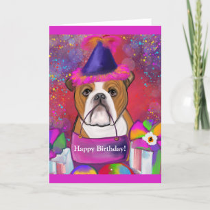 Bulldog        holiday card