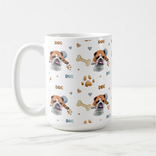 Bulldog,illustration T-Shirt Trucker Hat Button Ke Coffee Mug