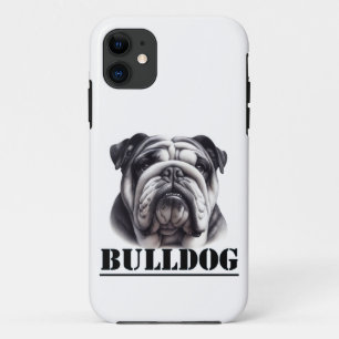 Bulldog in black & white Case-Mate iPhone case