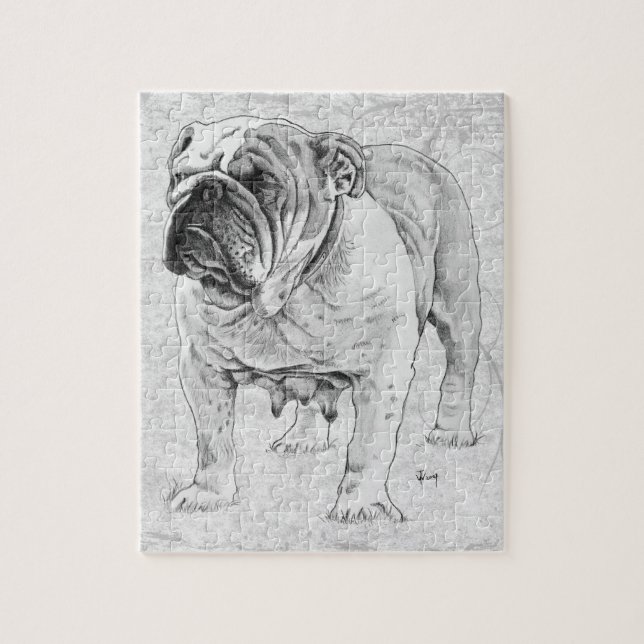 Bulldog Jigsaw Puzzle (Vertical)