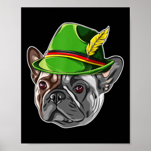 Bulldog Kids Boys Lederhosen Alpine Hat Poster