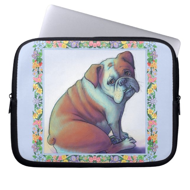 Bulldog Laptop Sleeve (Front)