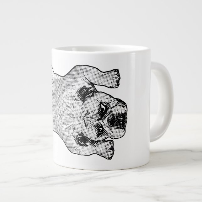 Bulldog Lazy Morning Mug (Front Right)