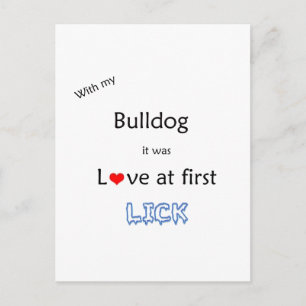 Bulldog Lick Design Postcard