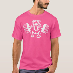 Bulldog Lifting Weights T-Shirt