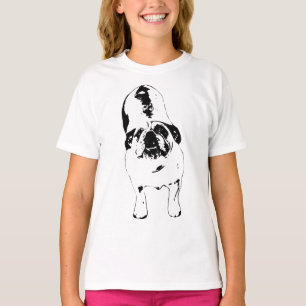 Bulldog—Look Up, Bold B&W T-Shirt