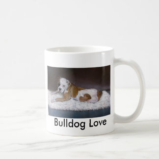 Bulldog Love. American Bulldog Painting Coffee Mug