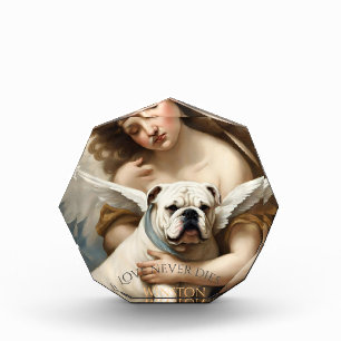 Bulldog Love Never Dies Memorial Photo Block