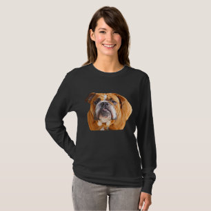 Bulldog Lover Dog Face Gift   Mascot Rescue Walker T-Shirt