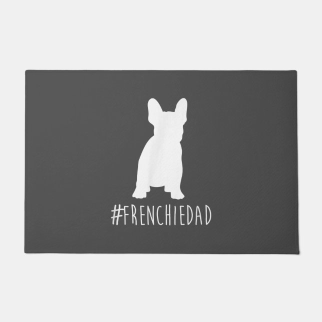 Bulldog Lover | Frenchie Dad French Bulldog Dad Doormat (Front)
