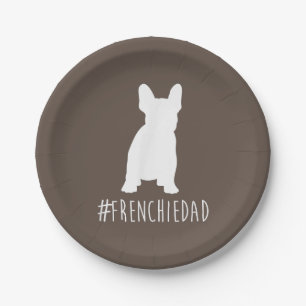 Bulldog Lover Frenchie Dad French Bulldog Dad Paper Plate
