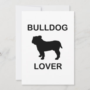 bulldog lover invitation