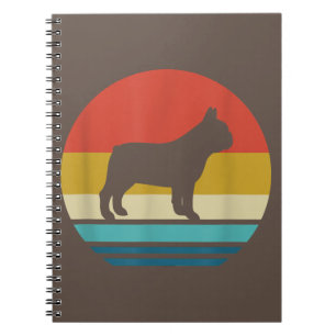 Bulldog Lovers Vintage Retro French Bulldog Dog Notebook