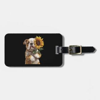 Bulldog luggage tag