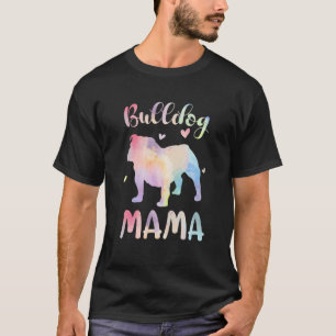 Bulldog Mama Colourful English Bulldog Gifts Dog M T-Shirt