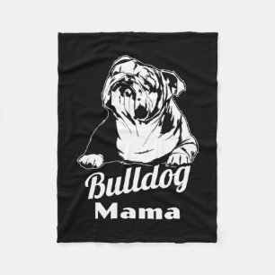 Bulldog Mama Fleece Blanket