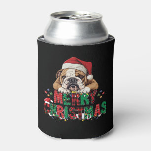 Bulldog - Merry Christmas Dog Classic T-Shirt Can Cooler