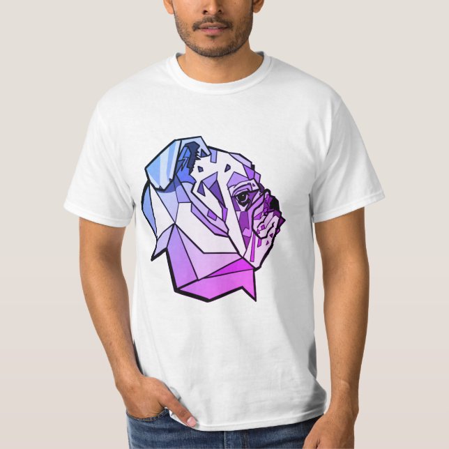 Bulldog Miami Design T-Shirt (Front)