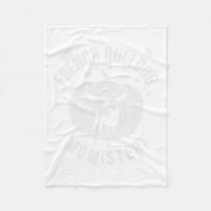 Bulldog Momster - Halloween Fleece Blanket
