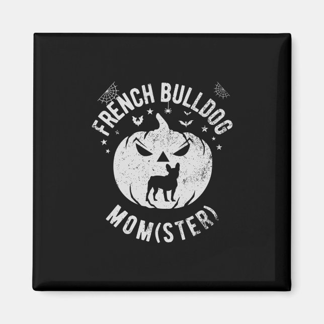 Bulldog Momster - Halloween  Magnet (Front)