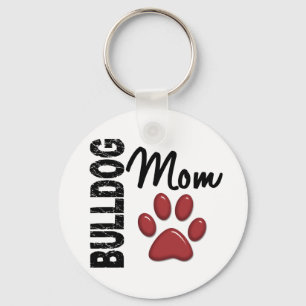 Bulldog Mum 2 Key Ring