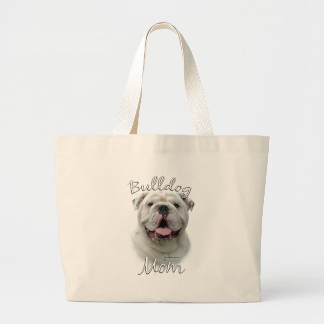 Bulldog Mum 2 Large Tote Bag (Front)