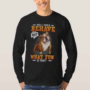 Bulldog Mum Bulldog Dad I Love My Bulldog  Bull Do T-Shirt