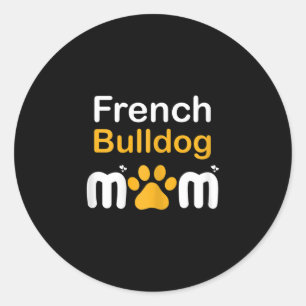Bulldog Mum  Classic Round Sticker