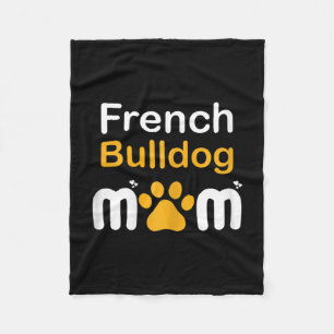 Bulldog Mum  Fleece Blanket