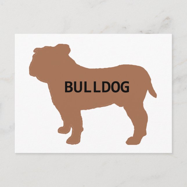 bulldog name silo redd postcard (Front)