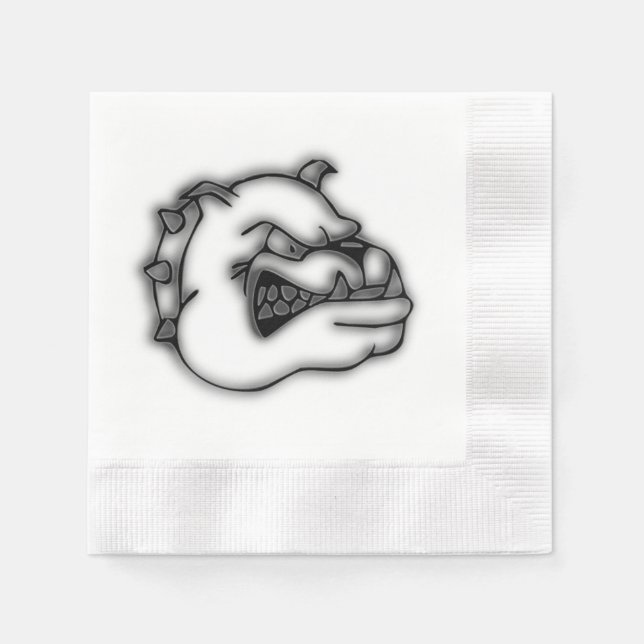 Bulldog Napkin (Front)