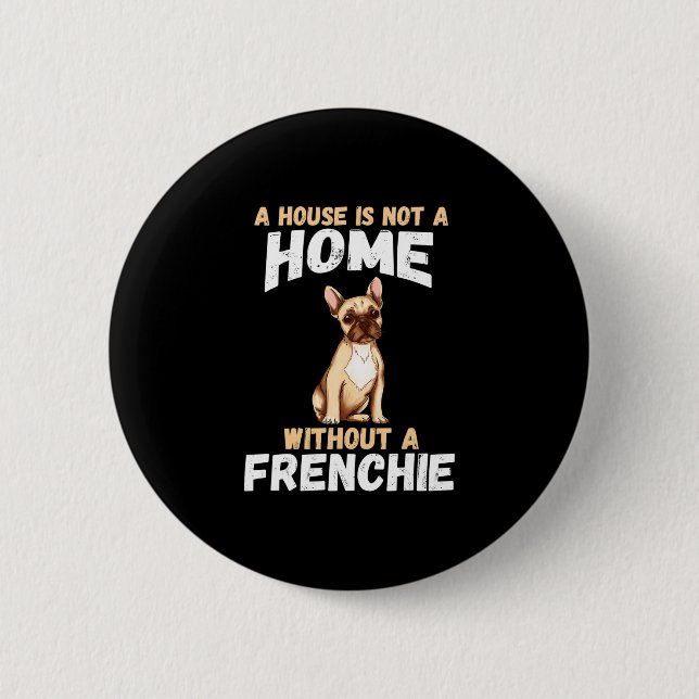 Bulldog Owner  6 Cm Round Badge (Front)
