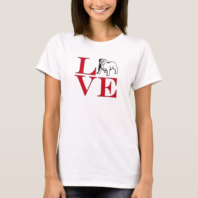 Bulldog Owner Bulldog Lover - Light Coloured Tee (Front)