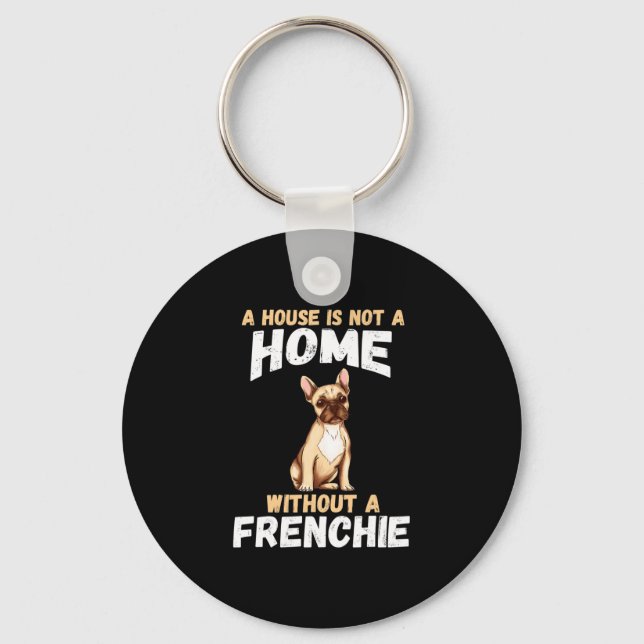 Bulldog Owner  Key Ring (Front)