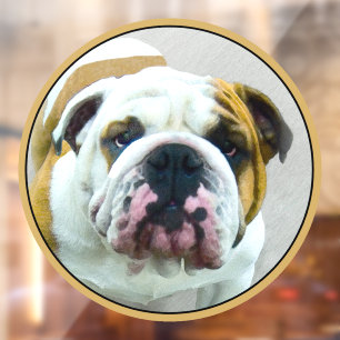 Bulldog Painting - Cute Original Dog Art
