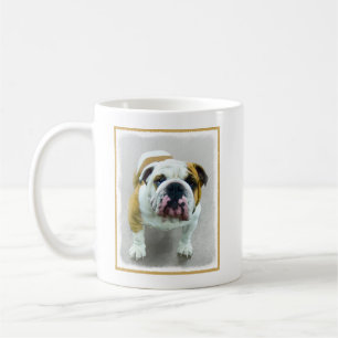 Bulldog Painting - Cute Original Dog Art Coffee Mug