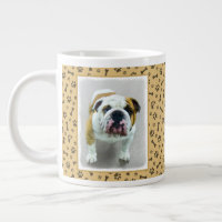 Bulldog Painting - Cute Original Dog Art