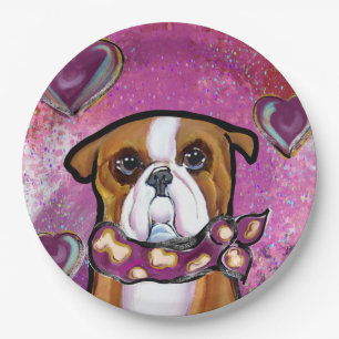 BULLDOG PAPER PLATE