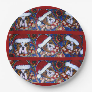 Bulldog    paper plate