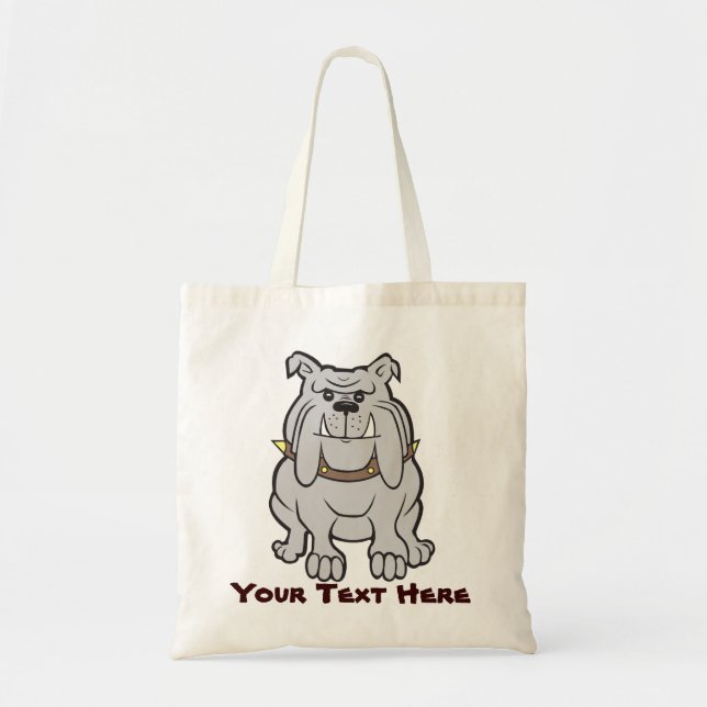 Bulldog Personalised Tote Bag (Front)