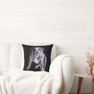 Bulldog Pillow Brindle Bull Dog Gifts