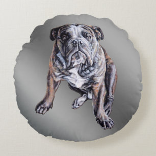 Bulldog Pillow Brindle Bull Dog Gifts