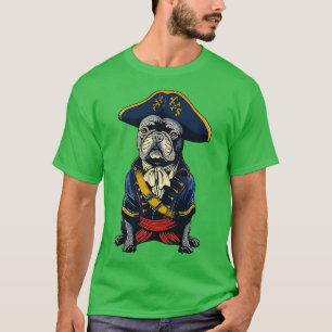 Bulldog Pirate Costume T-Shirt