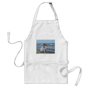 Bulldog Pirate on the beach Standard Apron