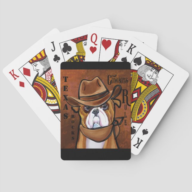 Bulldog        playing cards (Back)