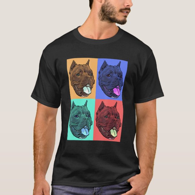 Bulldog Pop Art T-Shirt (Front)