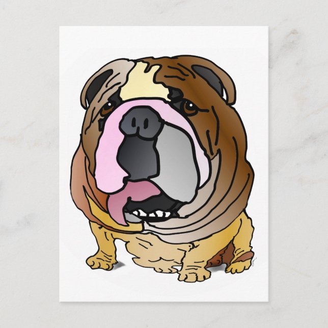 Bulldog Postcard (Front)
