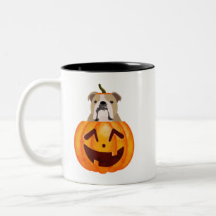 Bulldog Pumpkin Coffee Mug