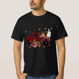 Bulldog Pumpkin Truck Thanksgiving Halloween Gift T-Shirt