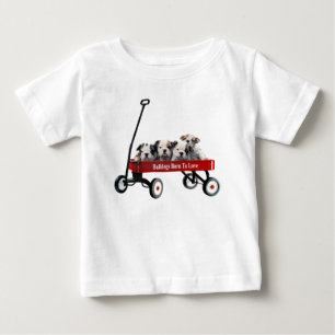 Bulldog Puppies In Wagon Toddler Unisex Shirt